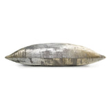 Brushstroke Velvet Burnout Pillow Nickel Kevin O'Brien 14x20 Nickel at FIG LINENS AND HOME 3