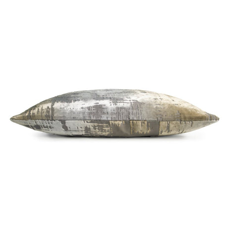 Brushstroke Velvet Burnout Pillow Nickel Kevin O'Brien 14x20 Nickel at FIG LINENS AND HOME 3