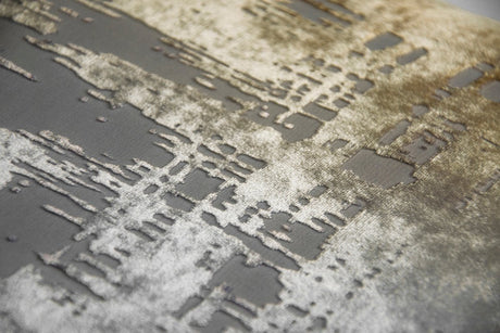 Brushstroke Velvet Burnout Pillow Nickel Kevin O'Brien 24x24 Nickel at FIG LINENS AND HOME 9
