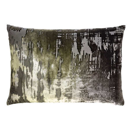 Brushstroke Velvet Burnout Pillow Oregano Kevin O'Brien 14x20 Oregano at FIG LINENS AND HOME 2