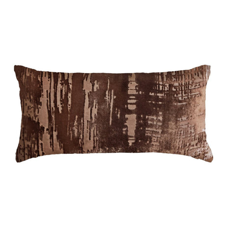 Brushstroke Velvet Burnout Throw Pillow in Sable Kevin O'Brien at Fig Linens and Home 2