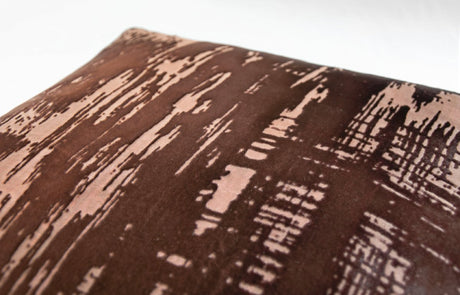 Brushstroke Velvet Burnout Throw Pillow in Sable Kevin O'Brien at Fig Linens and Home 4