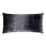 Brushstroke Velvet Burnout Pillow Smoke Kevin O'Brien 12x24 Smoke at FIG LINENS AND HOME 5