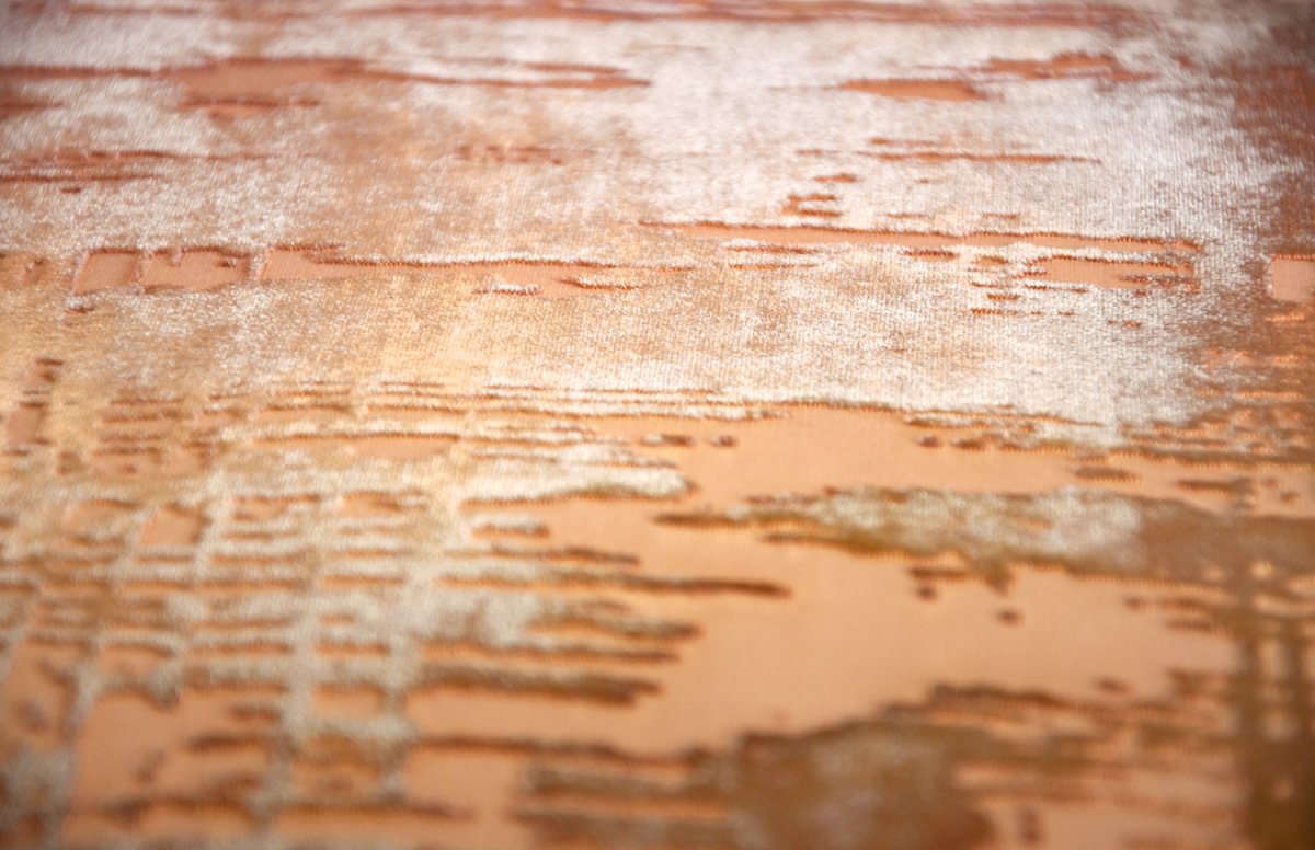 Brushstroke Velvet Burnout Pillow Sunstone Kevin O'Brien 14x20 Sunstone at FIG LINENS AND HOME 2
