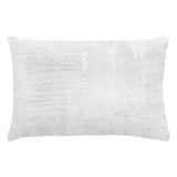 Brushstroke Velvet Burnout Pillow White Kevin O'Brien 12x24 White at FIG LINENS AND HOME 9