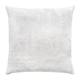 Brushstroke Velvet Burnout Pillow White Kevin O'Brien 22x22 White at FIG LINENS AND HOME 4