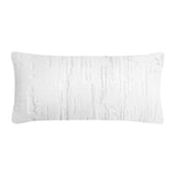 Brushstroke Velvet Burnout Pillow White Kevin O'Brien 7x15 Mini Boudoirs - Set of 2 White at FIG LINENS AND HOME 7