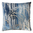 Denim Willow Metallic Velvet Pillow by Kevin O'Brien Studio at Fig Linens and Home - Square