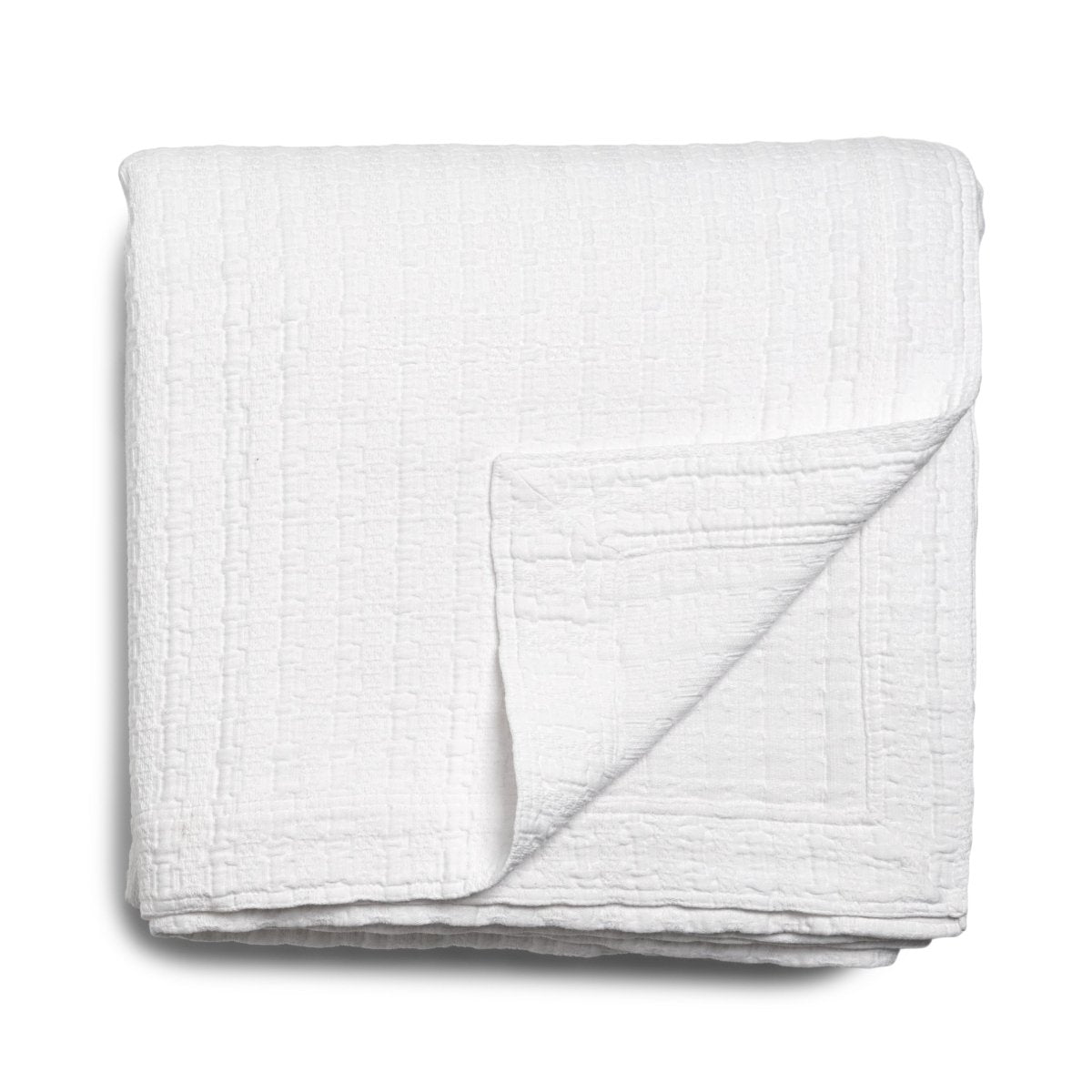 Queen Coverlet - Dune White Bedding by Kevin O'Brien Studio at Fig Linens and Home