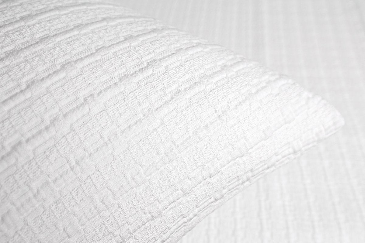 Fabric Detail - Dune White Bedding by Kevin O'Brien Studio at Fig Linens and Home