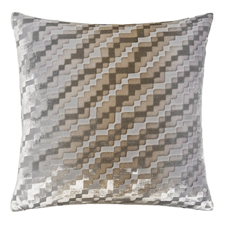 Steps Velvet Nickel Pillows | Kevin O'Brien Studio Throw Pillows at Fig Linens and Home - View 1