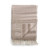 Cashmere Throw Blanket | Mocha Stripe Cashmere Throw by Kevin O'Brien