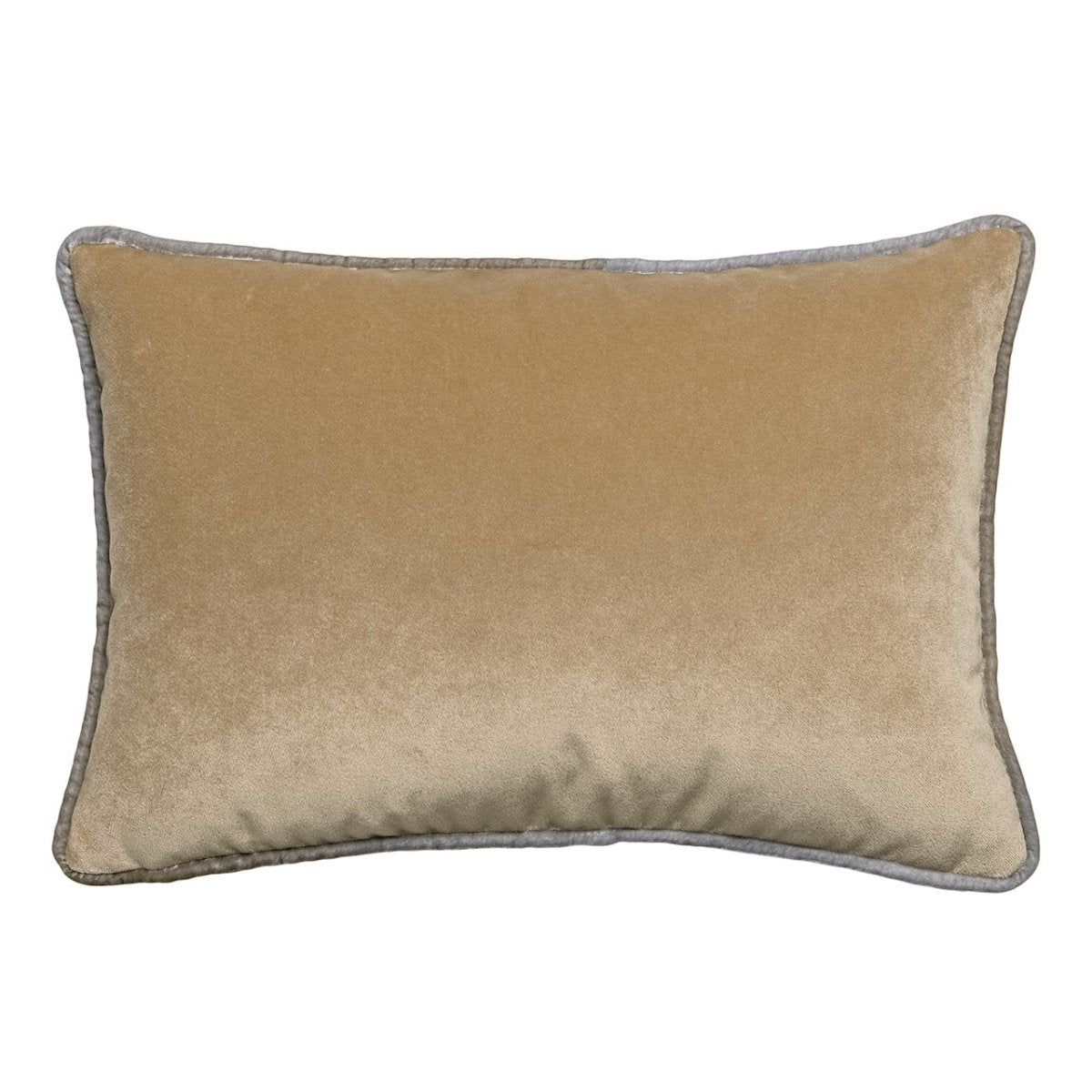 Tranquility Velvet Performance Pillows Nickel Kevin O'Brien 14x20 Lumbar