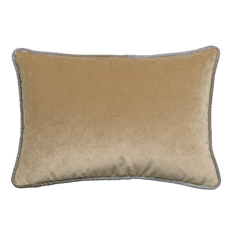Tranquility Velvet Performance Pillows Nickel Kevin O'Brien 14x20 Lumbar