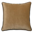 Tranquility Velvet Performance Pillows Sable Kevin O'Brien 20x20