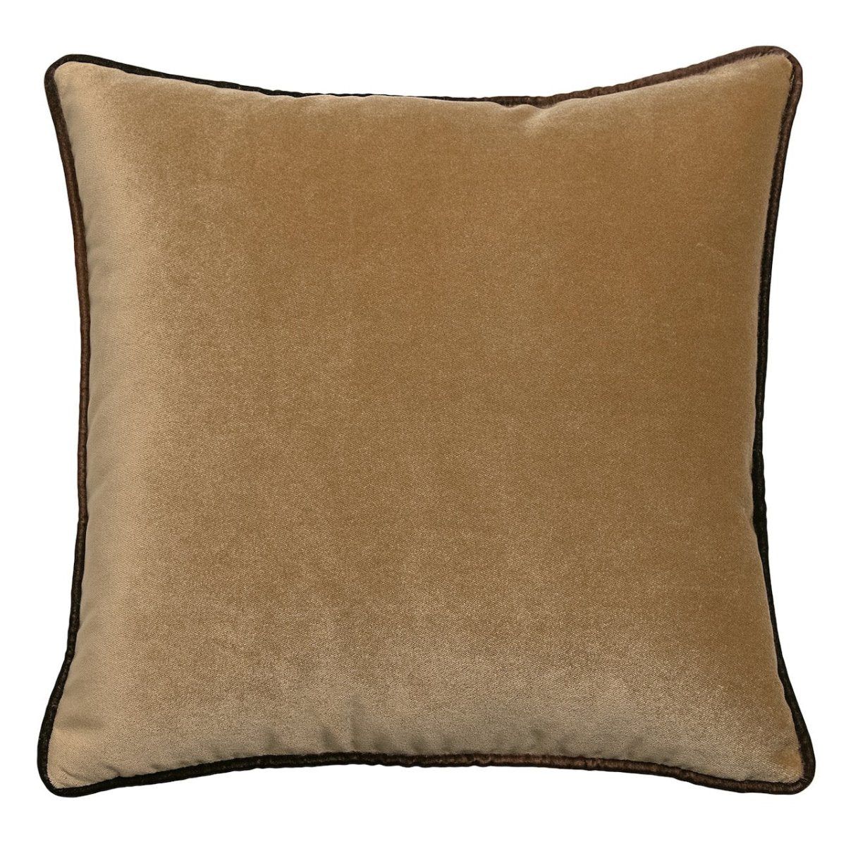 Tranquility Velvet Performance Pillows Sable Kevin O'Brien 20x20