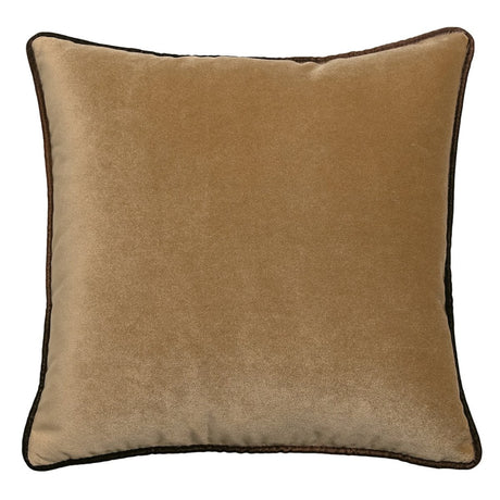 Tranquility Velvet Performance Pillows Sable Kevin O'Brien 20x20