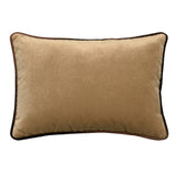 Tranquility Velvet Performance Pillows Sable Kevin O'Brien 14x20 Lumbar