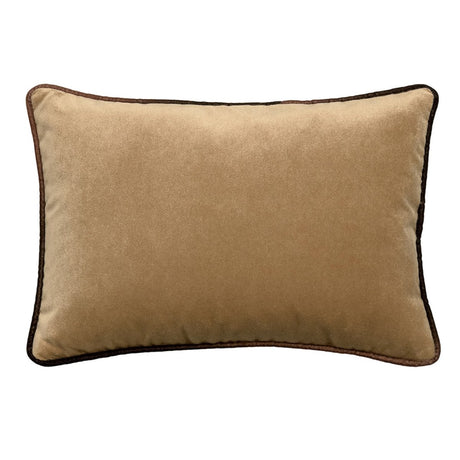 Tranquility Velvet Performance Pillows Sable Kevin O'Brien 14x20 Lumbar