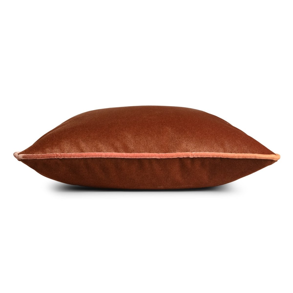 Tranquility Velvet Performance Pillows Sunstone Kevin O'Brien 14x20 Piping Detail