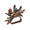 Acorn Brown/Gold Napkin Ring | Kim Seybert at Fig Linens and Home