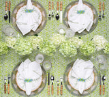 Alfresco Tablecloth in Olive & Green by Kim Seybert - Lifestyle at Fig Linens and Home