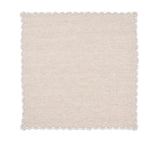 Arches Napkin in Natural & White by Kim Seybert - Flat Open