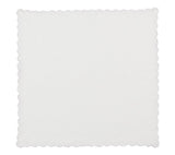 Arches Napkin in White Set of 4 by Kim Seybert - Open Flat