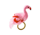 Aruba Napkin Ring in Blush Set of 4 by Kim Seybert BLUSH 4.25 L" x 2.25 W" x 5" H - Set of 4 at FIG LINENS AND HOME 1