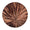 Aura Placemat in Brown, Set of 4 | Kim Seybert Round Placemats at Fig Linens and Home 1