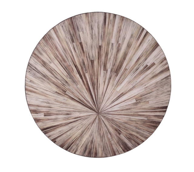 Aura Placemat in Gray, Set of 4 Kim Seybert at Fig Linens and Home - Round Placemats 1