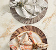 Aura Placemat in Gray, Set of 4 Kim Seybert at Fig Linens and Home - Round Placemats 7