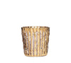 Bamboo Tumbler in Gold Set of 4 by Kim Seybert | 24K Gold Detail on Glass at Fig Linens and Home 1