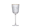 Bamboo Wine Glasses in Clear & Gold Set of 4 by Kim Seybert at Fig Linens and Home - View 1