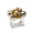 Bauble Napkin Ring in Gold & Silver by Kim Seybert at Fig Linens and Home