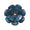 Begonia Napkin Ring in Teal & Silver, Set of 4 Kim Seybert Teal/Silver 3"L x 3"W x 2.5"H at FIG LINENS AND HOME 2