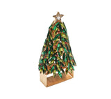 Bejeweled Xmas Napkin Ring in Red, Green & Gold, Set of 4 in a Gift Box Kim Seybert