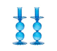 Bella Candlestick in Blue, Set of 2 by Kim Seybert at Fig Linens and Home