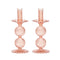 Bella Candlestick in Blush, Set of 2 by Kim Seybert at Fig Linens and Home