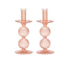 Bella Candlestick in Blush, Set of 2 by Kim Seybert at Fig Linens and Home