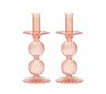 Bella Candlestick in Blush, Set of 2 by Kim Seybert at Fig Linens and Home