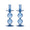 Bella Candlestick in Cadet, Set of 2 by Kim Seybert at Fig Linens and Home