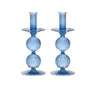 Bella Candlestick in Cadet, Set of 2 by Kim Seybert at Fig Linens and Home