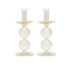 Bella Candlestick in Champagne, Set of 2 by Kim Seybert at Fig Linens and Home