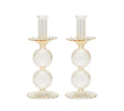 Bella Candlestick in Champagne, Set of 2 by Kim Seybert at Fig Linens and Home