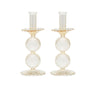 Bella Candlestick in Champagne, Set of 2 by Kim Seybert at Fig Linens and Home