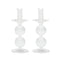 Bella Candlestick in Clear, Set of 2 by Kim Seybert at Fig Linens and Home