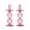 Bella Candlestick in Lavender, Set of 2 by Kim Seybert at Fig Linens and Home
