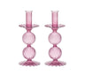 Bella Candlestick in Lavender, Set of 2 by Kim Seybert at Fig Linens and Home