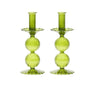 Bella Candlestick in Olive, Set of 2 by Kim Seybert at Fig Linens and Home